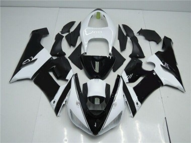 Preto Branco Carenagem & Plástico Kawasaki ZX6R 05-06