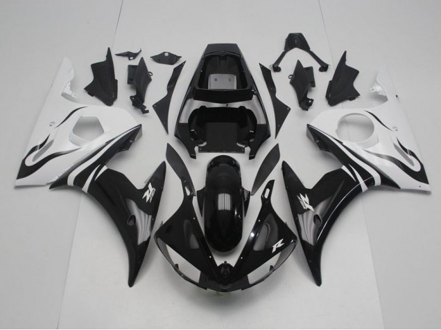 Preto & Branco Carenagem Yamaha R6 03-05 Preto & Branco Carenagem Yamaha R6 03-05