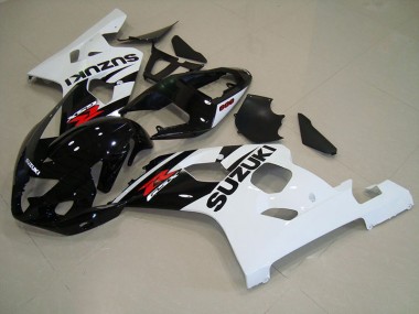 Preto Branco Carroçaria Suzuki GSXR 750 K4 04-05