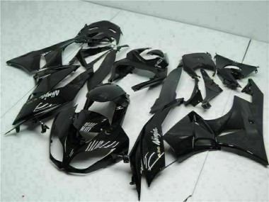 Preto Branco Ninja 636 Carenagem Kawasaki ZX6R 09-12