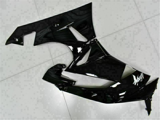 Preto Branco Ninja Carenagem Kawasaki ZX6R 09-12 Preto Branco Ninja Carenagem Kawasaki ZX6R 09-12