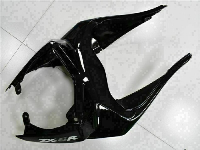 Preto Branco Ninja Carenagem Kawasaki ZX6R 09-12 Preto Branco Ninja Carenagem Kawasaki ZX6R 09-12
