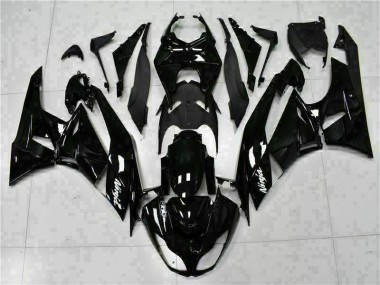 Preto Branco Ninja Carenagem Kawasaki ZX6R 09-12