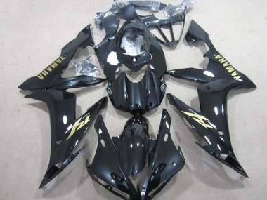 Preto Branco Ouro Decalque Carenagem Yamaha R1 04-06