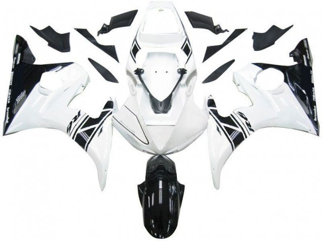 Preto Branco Tribal Carenagem Yamaha R6 03-05 Preto Branco Tribal Carenagem Yamaha R6 03-05