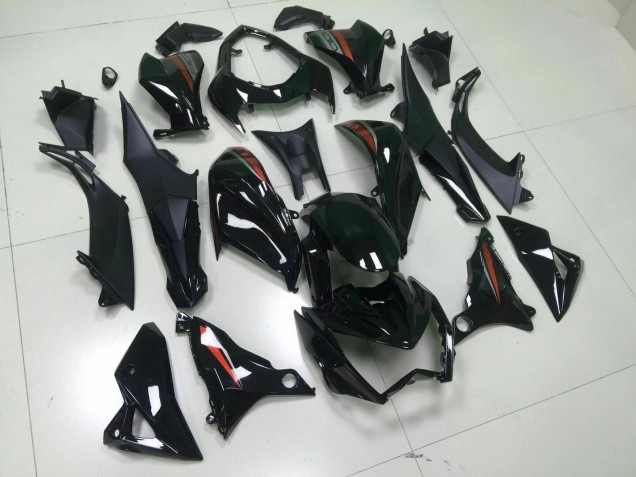 Preto Carenagem Kawasaki Z800 13-16