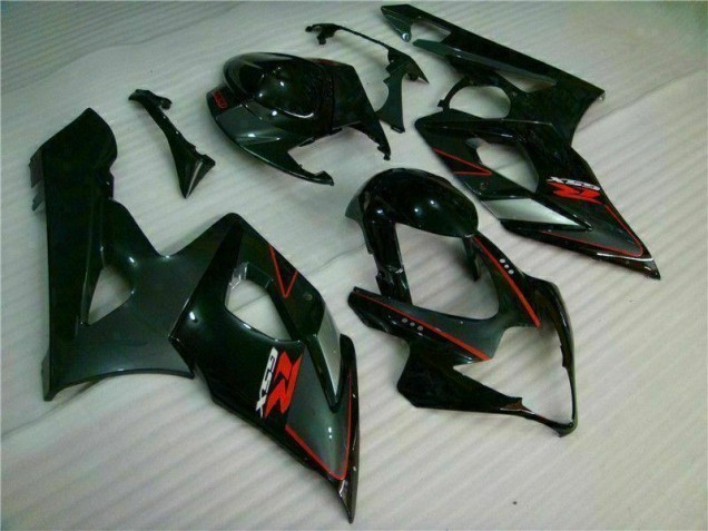 Preto Carenagem & Plástico Suzuki GSXR 1000 K5 05-06