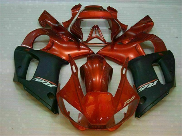 Preto Castanho Carenagem Yamaha R6 98-02 Preto Castanho Carenagem Yamaha R6 98-02
