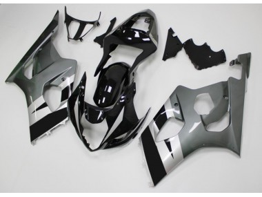 Preto Cinzento Carenagem Suzuki GSXR 1000 K3 03-04