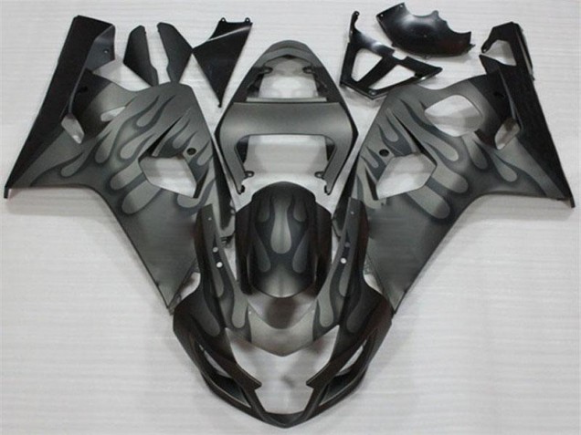 Preto Cinzento Carenagem Suzuki GSXR 600 / 750 K4 04-05 Preto Cinzento Carenagem Suzuki GSXR 600 / 750 K4 04-05