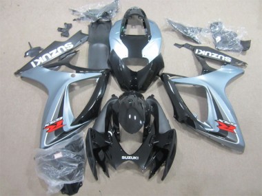 Preto Cinzento Carenagem Suzuki GSXR 600 K6 06-07