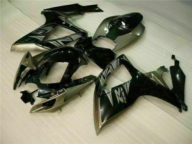 Preto Cinzento Kit Carenagem Suzuki GSXR 600 / 750 K6 06-07
