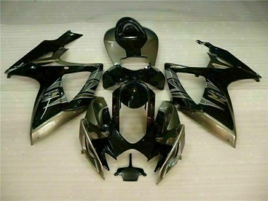 Preto Cinzento Kit Carenagem Suzuki GSXR 600 / 750 K6 06-07