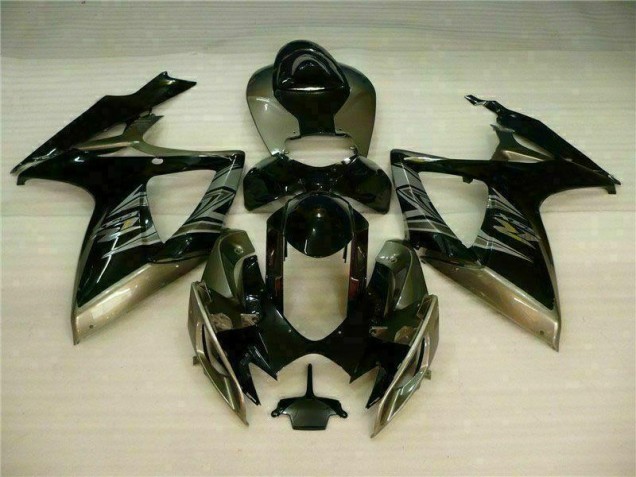 Preto Cinzento Kit Carenagem Suzuki GSXR 600 / 750 K6 06-07