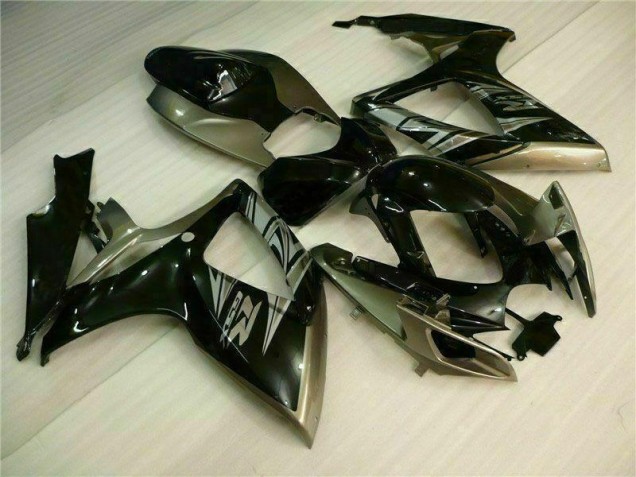 Preto Cinzento Kits Carenagem Suzuki GSXR 600 / 750 K6 06-07