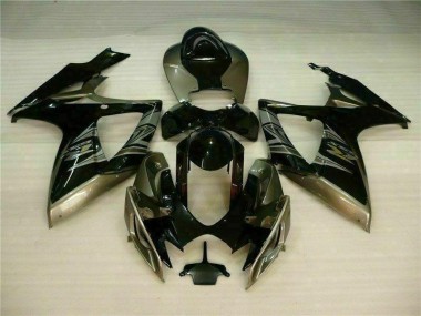 Preto Cinzento Kits Carenagem Suzuki GSXR 600 / 750 K6 06-07