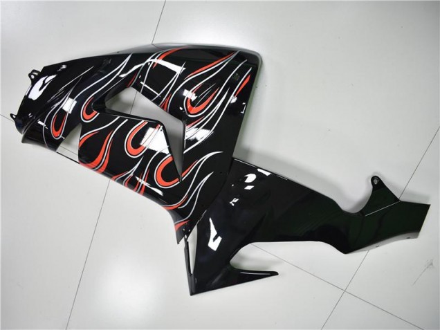 Preto Cinzento Vermelho Carenagem Kawasaki ZX10R 08-10