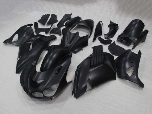 Preto Fosco Abs Plástico Kawasaki ZX14R ZZR 1400 06-11
