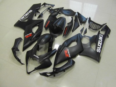 Preto Fosco & Branco Decalques Carenagem Suzuki GSXR 1000 K5 05-06