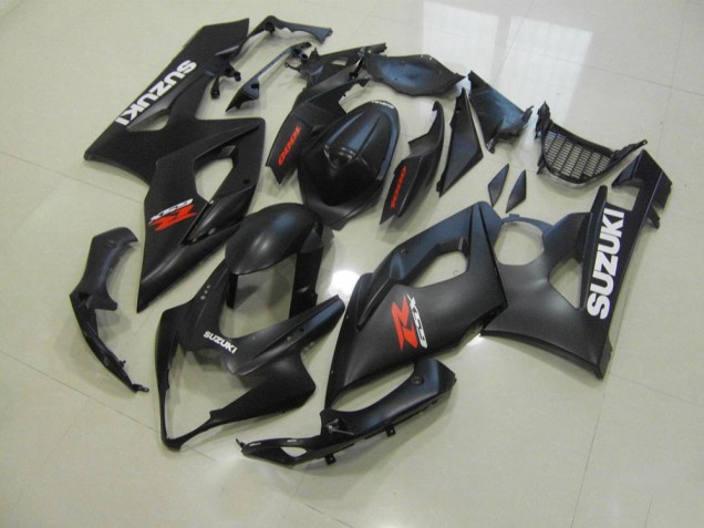 Preto Fosco & Branco Decalques Carenagem Suzuki GSXR 1000 K5 05-06 Preto Fosco & Branco Decalques Carenagem Suzuki GSXR 1000 K5 05-06