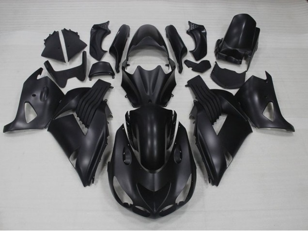 Preto Fosco Carroçaria Kawasaki ZX14R ZZR 1400 06-11 Preto Fosco Carroçaria Kawasaki ZX14R ZZR 1400 06-11