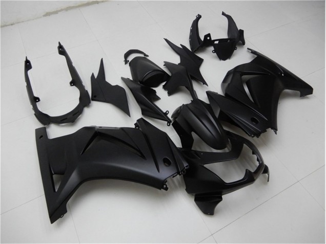 Preto Fosco Kit Completo Carenagem Kawasaki EX250 08-12 Preto Fosco Kit Completo Carenagem Kawasaki EX250 08-12