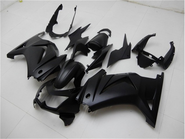 Preto Fosco Kit Completo Carenagem Kawasaki EX250 08-12 Preto Fosco Kit Completo Carenagem Kawasaki EX250 08-12