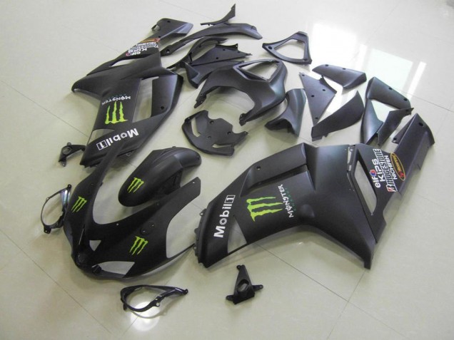 Preto Fosco Monster Carenagem Kawasaki ZX6R 07-08