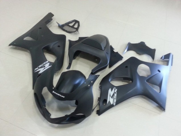 Preto Fosco & Prata GSXR Carenagem Suzuki GSXR 1000 K1 00-02 Preto Fosco & Prata GSXR Carenagem Suzuki GSXR 1000 K1 00-02