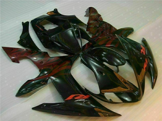 Preto Kit Carenagem Yamaha R1 02-03 Preto Kit Carenagem Yamaha R1 02-03