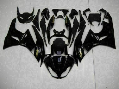 Preto Ouro Ninja Carenagem Kawasaki ZX6R 09-12