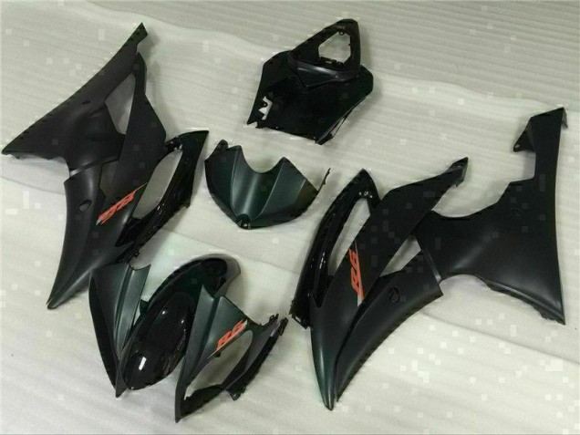 Preto Plástico Yamaha R6 08-16 Preto Plástico Yamaha R6 08-16
