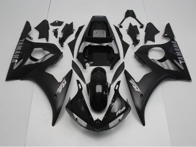 Preto & Prata Decalques Carenagem Yamaha R6 03-05 Preto & Prata Decalques Carenagem Yamaha R6 03-05