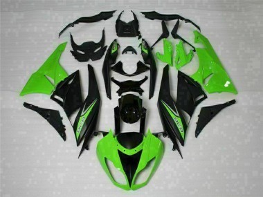 Preto Verde 636 Carenagem Kawasaki ZX6R 09-12