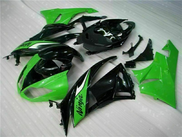 Preto Verde Carenagem Kawasaki ZX6R 09-12