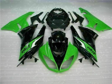 Preto Verde Carenagem Kawasaki ZX6R 09-12