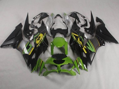 Preto Verde Carenagem Kawasaki ZX6R 19-23