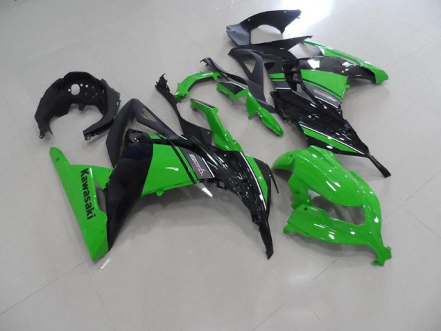 Preto Verde Carroçaria Kawasaki ZX 300R 13-16 Preto Verde Carroçaria Kawasaki ZX 300R 13-16