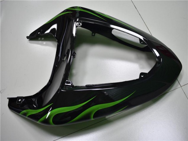 Preto Verde Chama Carenagem Kawasaki ZX10R 06-07 Preto Verde Chama Carenagem Kawasaki ZX10R 06-07