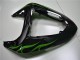 Preto Verde Chama Carenagem Kawasaki ZX10R 06-07 Preto Verde Chama Carenagem Kawasaki ZX10R 06-07