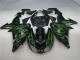 Preto Verde Chama Carenagem Kawasaki ZX10R 06-07 Preto Verde Chama Carenagem Kawasaki ZX10R 06-07