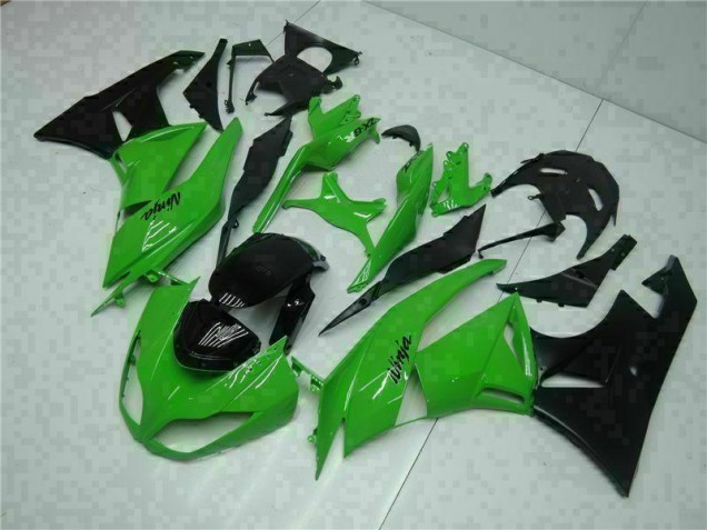Preto Verde Injeção Kit Carenagem Kawasaki ZX6R 09-12 Preto Verde Injeção Kit Carenagem Kawasaki ZX6R 09-12