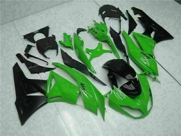 Preto Verde Injeção Kit Carenagem Kawasaki ZX6R 09-12 Preto Verde Injeção Kit Carenagem Kawasaki ZX6R 09-12
