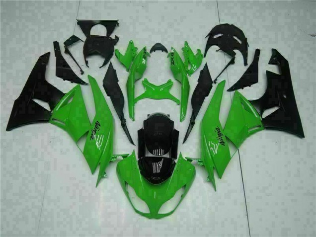Preto Verde Injeção Kit Carenagem Kawasaki ZX6R 09-12 Preto Verde Injeção Kit Carenagem Kawasaki ZX6R 09-12