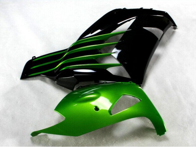 Preto Verde Kit Carenagem Kawasaki ZX14R ZZR 1400 12-21 Preto Verde Kit Carenagem Kawasaki ZX14R ZZR 1400 12-21