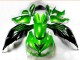 Preto Verde Kit Carenagem Kawasaki ZX14R ZZR 1400 12-21 Preto Verde Kit Carenagem Kawasaki ZX14R ZZR 1400 12-21