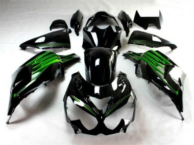 Preto Verde Kit Completo Carenagem Kawasaki EX250 08-12
