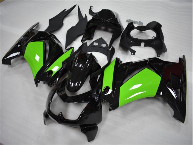 Preto Verde Kits Carenagem Kawasaki EX250 08-12 Preto Verde Kits Carenagem Kawasaki EX250 08-12