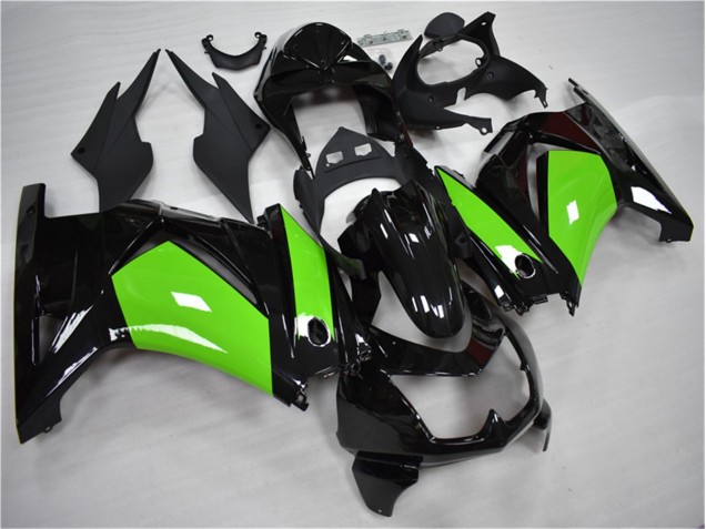 Preto Verde Kits Carenagem Kawasaki EX250 08-12 Preto Verde Kits Carenagem Kawasaki EX250 08-12