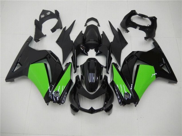 Preto Verde Kits Carenagem Kawasaki EX250 08-12 Preto Verde Kits Carenagem Kawasaki EX250 08-12